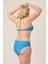 Aquaviva Kadın Büyük Beden Mavi Straplez Boyundan Bağlı Bikini Takımı 4