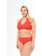 Aquaviva Kadın Kırmızı Büyük Beden Boyundan Bağlı Üçgen Elena Bikini Takımı 3