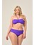 Aquaviva Kadın Büyük Beden Mor Straplez Boyundan Bağlı Bikini Takımı 1