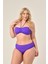 Aquaviva Kadın Büyük Beden Mor Straplez Boyundan Bağlı Bikini Takımı 2