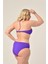 Aquaviva Kadın Büyük Beden Mor Straplez Boyundan Bağlı Bikini Takımı 3