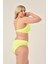 Aquaviva Kadın Neon Yeşil Büyük Beden Üçgen Toparlayıcı Yüksek Bel Bikini Takımı 4