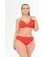 Kadın Kırmızı Büyük Beden Alexa Kaplı Bikini Takımı 1