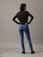 Kadın Yüksek Bel Skinny Jean Pantolon 2
