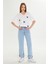 V Yaka Çoklu Kalp Baskılı T-Shirt 2