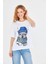 Baskılı Taşlı T-Shirt 1