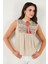 Pamuklu Regular Fit Nakış İşlemeli Bluz Bayan BLUZ 611BZ0249 2