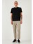 Slim Fit Lastikli Bel Boru Paça Kemer Detaylı Pantolon Erkek PANTOLON 5543S86JMILANO 1