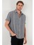 Çizgili Pamuklu Slim Fit Kısa Kollu Gömlek Erkek GÖMLEK CF23S116097 2