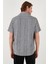 Çizgili Pamuklu Slim Fit Kısa Kollu Gömlek Erkek GÖMLEK CF23S116097 7