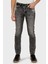 Streç Pamuklu Skinny Fit Normal Bel Dar Paça Jeans Erkek KOT PANTOLON XM000070 AF13264 M8088 1