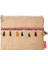Vintage Pon Pon Püsküllü Jüt Clutch Bez Çanta 1
