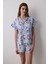Strawberries Gömlek Şort Açık Mavi Pijama Takımı 1
