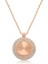 Gümüş Rose Oval Fırfır Bayan Kolye 1