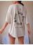 Tarzsokak Unisex Taş Rengi Compas Oversize 2