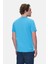 GAYLEY Mavi Bisiklet Yaka Baskılı Standard Fit Erkek Tshirt 4