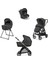 Electa+ Bebek Arabası ve Darwin Recline Ana Kucaklı, Portbebeli, Stantlı 4'lü Sistem Upper Black 1