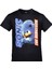 Sonic The Hedgehog Baskılı Siyah Çocuk 1
