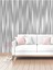 3 Boyutlu Çizgili Desenli Silinebilir Sağlıklı Tekstil Duvar Kağıdı 1