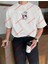 Minmal Katil Tavşan Baskılı Oversize Yıkamalı Tshirt Beyaz 1
