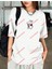 Minmal Katil Tavşan Baskılı Oversize Yıkamalı Tshirt Beyaz 2