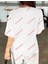 Minmal Katil Tavşan Baskılı Oversize Yıkamalı Tshirt Beyaz 3