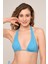 Aquaviva Kadın Mavi Yanı Ipli Üçgen String Bikini Takımı 5