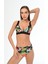 Aquaviva Kadın Siyah Rüzgar Gülü Desen Ayar Askılı Marinella Bikini Takımı 1