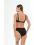Aquaviva Kadın Siyah Rüzgar Gülü Desen Ayar Askılı Marinella Bikini Takımı 4