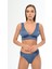 Aquaviva Kadın Indigo Sırt Bağcıklı Bralet Bikini Takımı 3