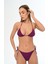 Aquaviva Kadın Koyu Mor Maria Üçgen Yanı Ipli Bikini Takımı 3