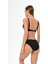Aquaviva Kadın Siyah Ince Çizgili Ayar Askılı Marinella Bikini Takımı 4