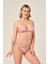 Aquaviva Kadın Renkli Desen Üçgen Slip Büzgülü Brazılıan Bikini Takımı 1