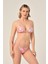 Aquaviva Kadın Renkli Desen Üçgen Slip Büzgülü Brazılıan Bikini Takımı 2