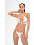 Aquaviva Kadın Beyaz Çapraz Ipli Barbara Dekolte Bikini Takımı 3