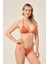 Aquaviva Kadın Tarçın Üçgen Slip Büzgülü Brazılıan Bikini Takımı 2