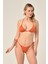 Aquaviva Kadın Tarçın Üçgen Slip Büzgülü Brazılıan Bikini Takımı 3