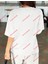 Leopar Stay Wild Baskılı Oversize Yıkamalı Tshirt Beyaz 2