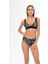 Aquaviva Kadın Siyah Palmiye Desen Ayar Askılı Marinella Bikini Takımı 1