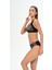 Aquaviva Kadın Siyah Palmiye Desen Ayar Askılı Marinella Bikini Takımı 3