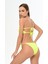 Aquaviva Kadın Neon Yeşil Luıza Straplez Sürgülü Brezılıan Fırfırlı Bikini Takımı 3
