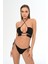 Aquaviva Kadın Siyah Çapraz Ipli Barbara Dekolte Bikini Takımı 3