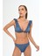 Aquaviva Kadın Indigo Fırfırlı Elizabeth Bikini Takımı 2