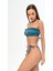 Aquaviva Kadın Fitilli Petrol Luıza Straplez Sürgülü Brezılıan Fırfırlı Bikini Takımı 3