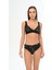 Aquaviva Kadın Siyah Çiçek Desen Ayar Askılı Marinella Bikini Takımı 1