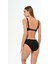 Aquaviva Kadın Siyah Çiçek Desen Ayar Askılı Marinella Bikini Takımı 4