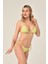 Aquaviva Kadın Neon Sarı Üçgen Slip Büzgülü Brazılıan Bikini Takımı 1