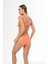 Aquaviva Kadın Turuncu Luıza Straplez Sürgülü Brezılıan Fırfırlı Bikini Takımı 3