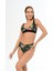 Aquaviva Kadın Siyah Menekşe Desen Ayar Askılı Marinella Bikini Takımı 1