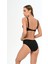 Aquaviva Kadın Siyah Menekşe Desen Ayar Askılı Marinella Bikini Takımı 4